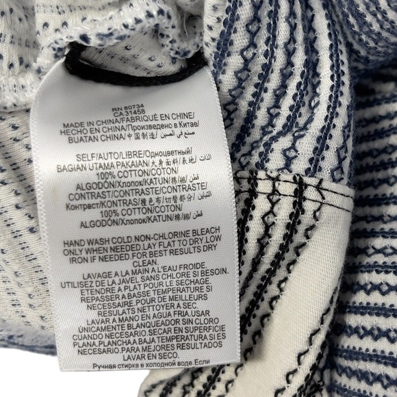 BCBGMaxAzria Lani Lace Up Front Embroidered Striped Knit Tunic Dress Womens S - Picture 14 of 14